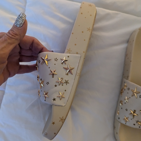 🏖️Tory Burch fabulous blinged out pool slides - Picture 3 of 7